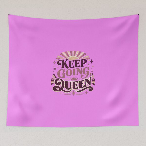 Item preview, Keep Going Queen Retro Quote | Strong Women Motivation & Empowerment Design designed and sold by Soft Strength Studio.