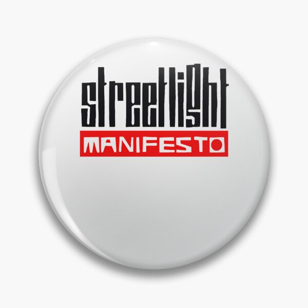 Item preview, Streetlight Above Red Block Reading Manifesto designed and sold by Dimpy Saini.