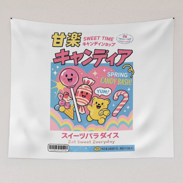 Item preview, Sweet Time Candy Bash Japanese Retro designed and sold by Matinez Pink.