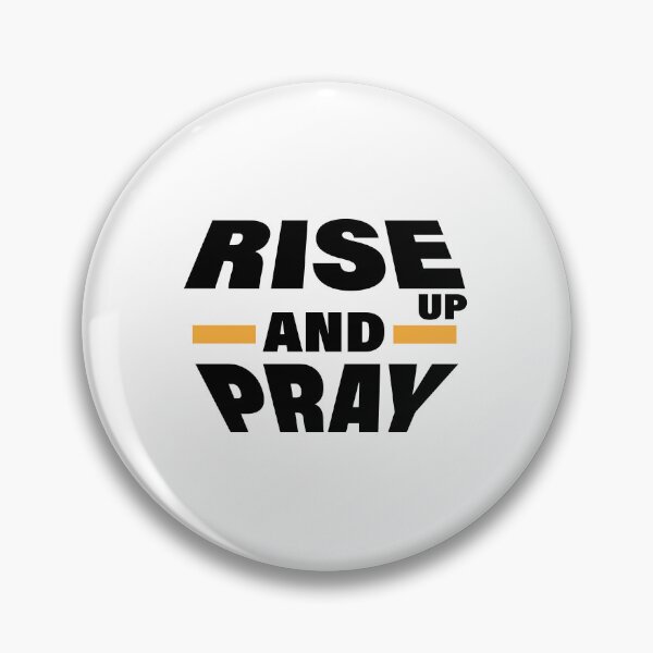 Item preview, Rise up and pray – Christian Faith Typography T-Shirt Design designed and sold by CrossCrafted.