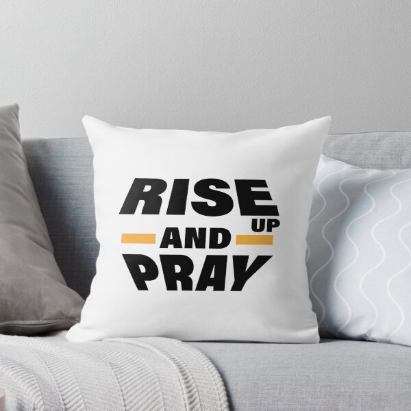 Item preview, Rise up and pray – Christian Faith Typography T-Shirt Design designed and sold by CrossCrafted.