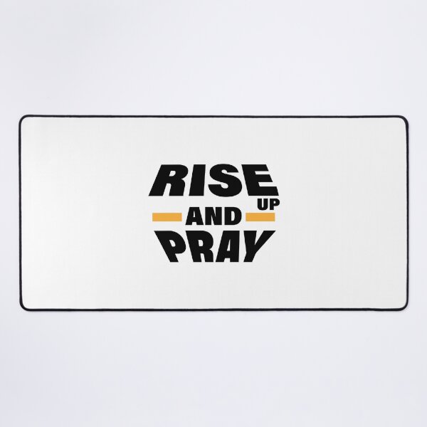 Item preview, Rise up and pray – Christian Faith Typography T-Shirt Design designed and sold by CrossCrafted.