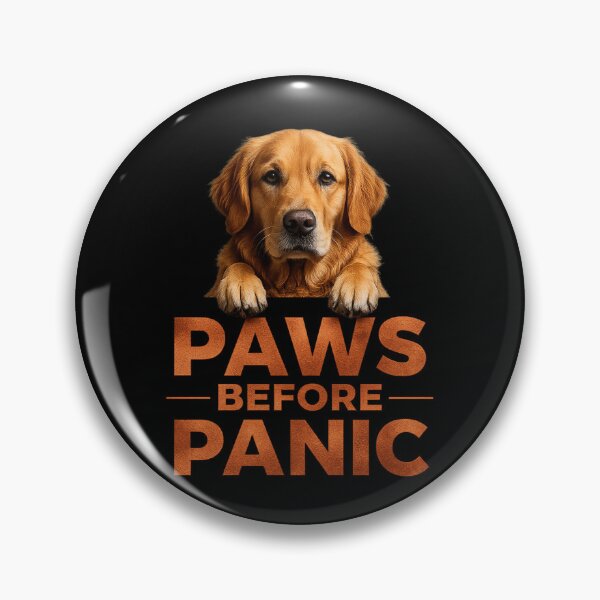 Item preview, Paws Before Panic Golden Retriever Trader Shirt Funny Dog Trading Gift designed and sold by PipForgeStudio .