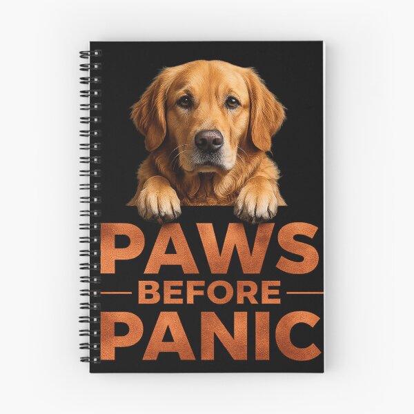 Item preview, Paws Before Panic Golden Retriever Trader Shirt Funny Dog Trading Gift designed and sold by PipForgeStudio .