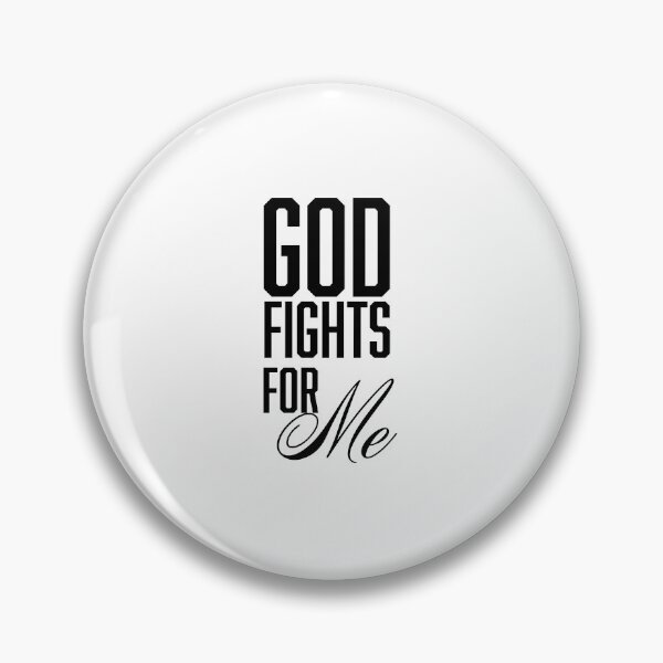 Item preview, God fights for me – Christian Faith Typography T-Shirt Design designed and sold by CrossCrafted.