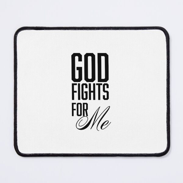 Item preview, God fights for me – Christian Faith Typography T-Shirt Design designed and sold by CrossCrafted.
