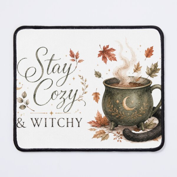 Item preview, Stay Cozy and Witchy — Fall Halloween Cottage Witch Shirt designed and sold by DreamelleStudio.