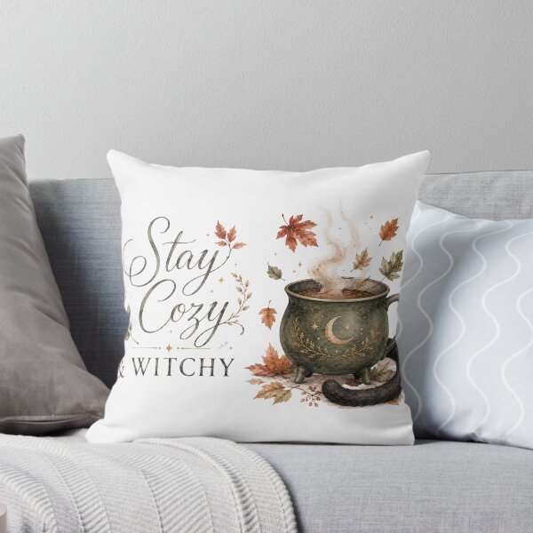 Item preview, Stay Cozy and Witchy — Fall Halloween Cottage Witch Shirt designed and sold by DreamelleStudio.
