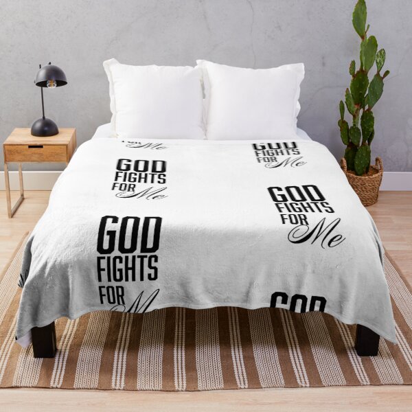 Item preview, God fights for me – Christian Faith Typography T-Shirt Design designed and sold by CrossCrafted.