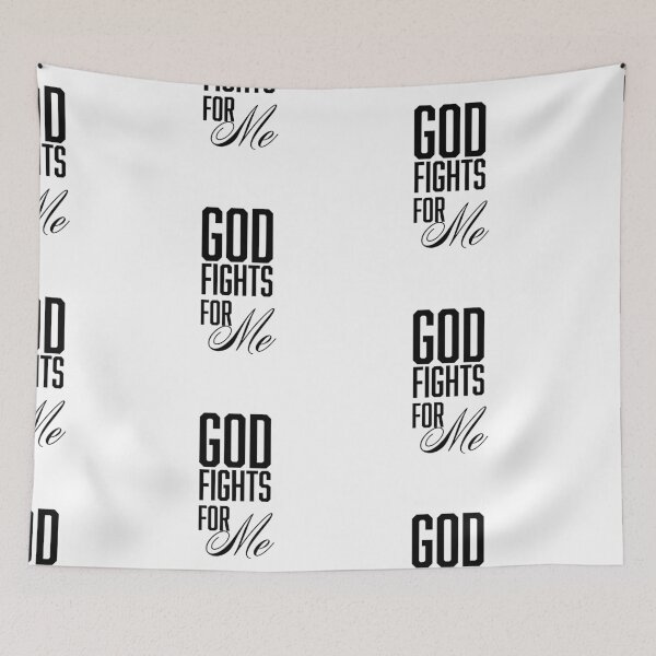 Item preview, God fights for me – Christian Faith Typography T-Shirt Design designed and sold by CrossCrafted.