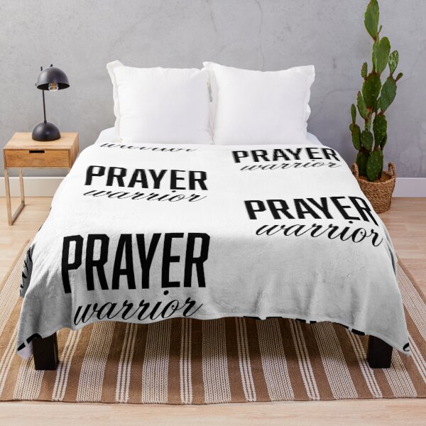 Item preview, Prayer Warrior – Christian Faith Typography T-Shirt Design designed and sold by CrossCrafted.
