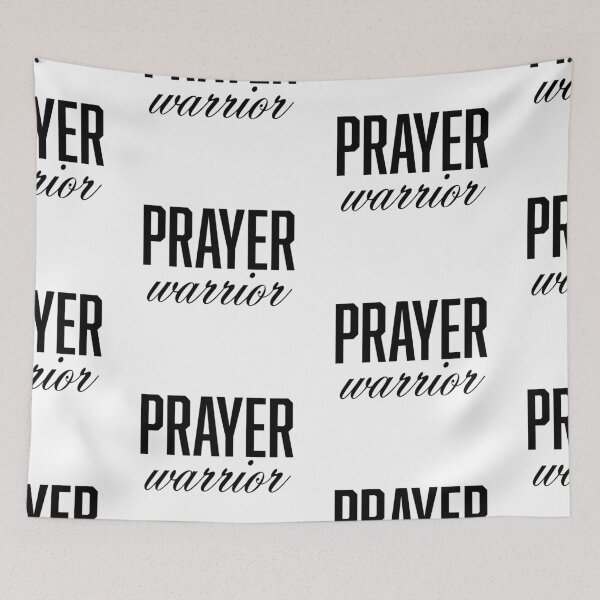 Item preview, Prayer Warrior – Christian Faith Typography T-Shirt Design designed and sold by CrossCrafted.