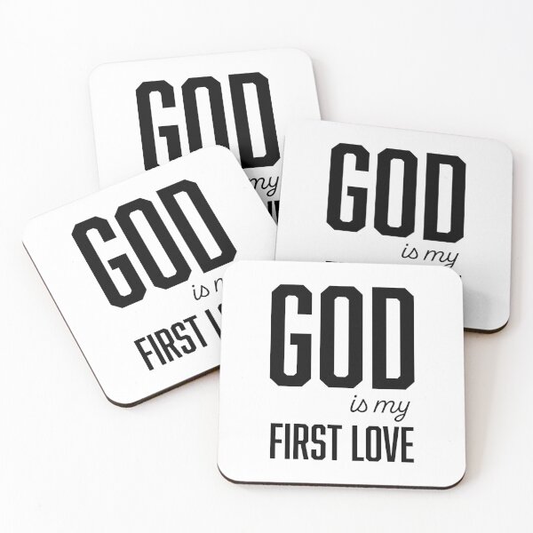 Item preview, God Is My First Love – Christian Faith Typography T-Shirt Design designed and sold by CrossCrafted.