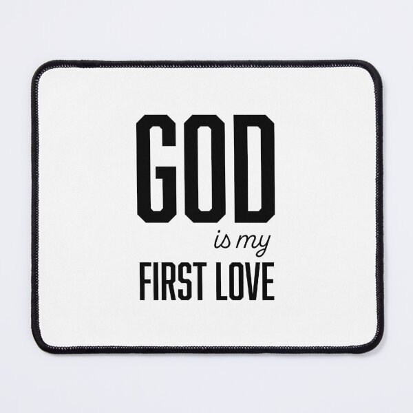 Item preview, God Is My First Love – Christian Faith Typography T-Shirt Design designed and sold by CrossCrafted.