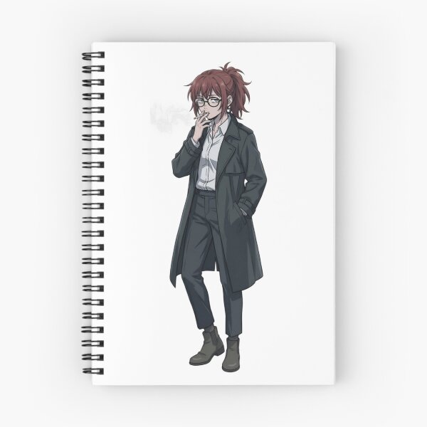 Item preview, Anime Detective Girl Aesthetic | Red Hair Manga Noir Character Art designed and sold by Bhaskar Digital Art.