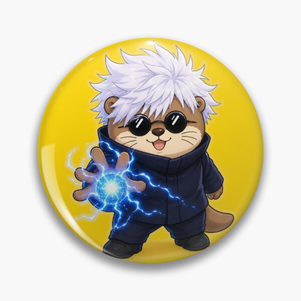 Item preview, Cute Anime Sorcerer Otter with Energy Orb Kawaii Cartoon designed and sold by ArtFazza.