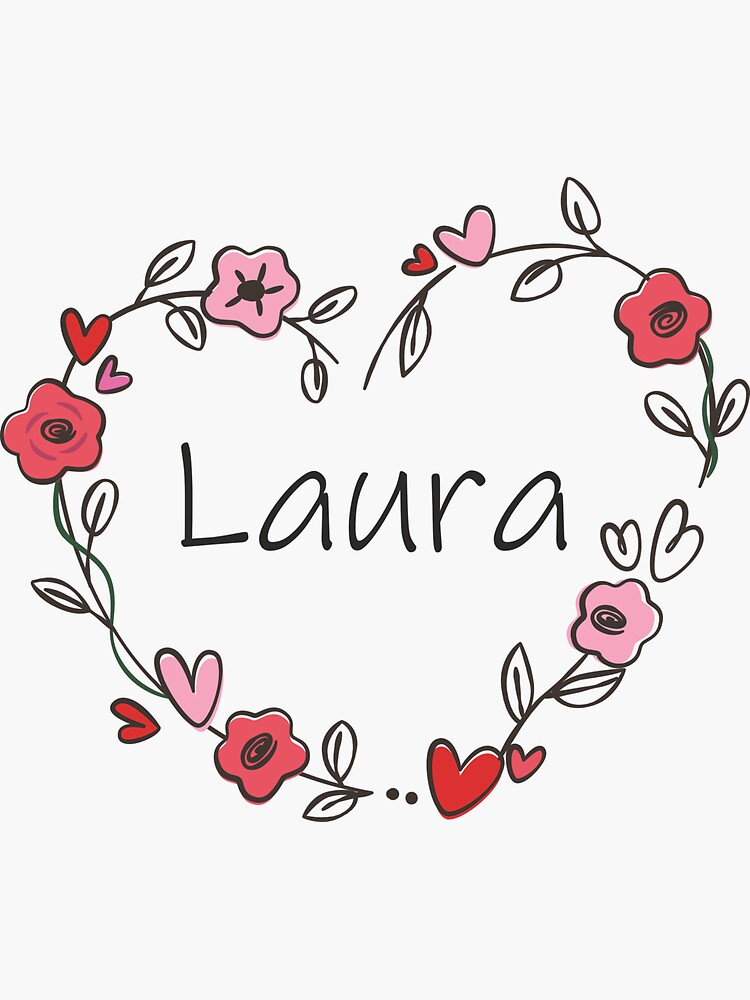 my-name-is-laura-sticker-for-sale-by-oleo79-redbubble