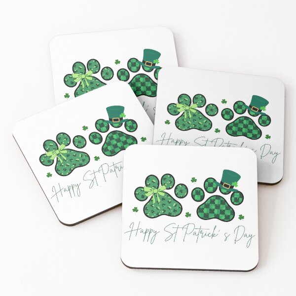 Item preview, St Patricks Day Dog Paw Prints designed and sold by GiaoCalonas.