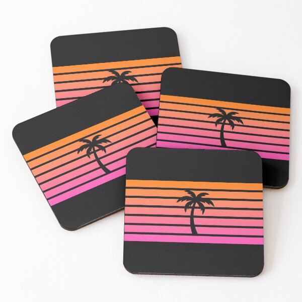 Item preview, Retro Palm Tree Sunset Stripes – Vintage Summer Beach designed and sold by fawzimorsy.