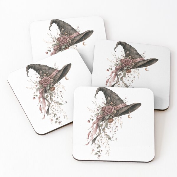 Item preview, Floral Witch Hat — Botanical Halloween Witchy Art designed and sold by DreamelleStudio.