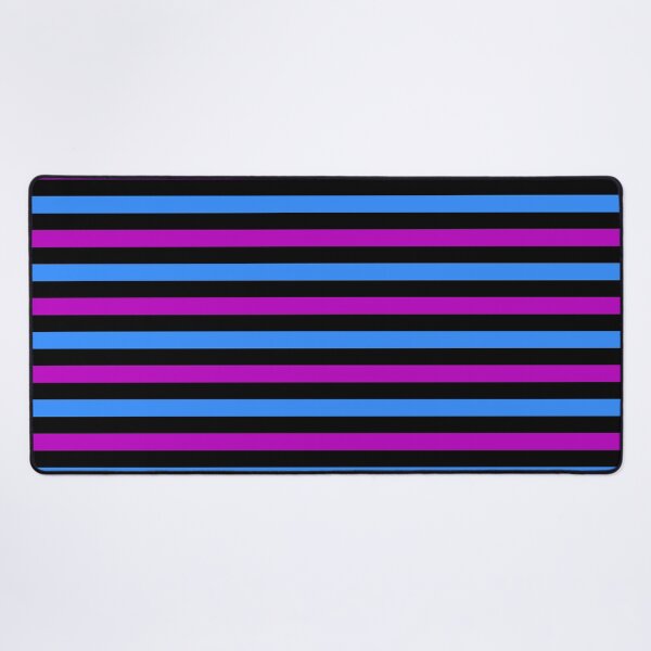 Item preview, Blue And Purple Stripes Design Black designed and sold by PatternTitan.