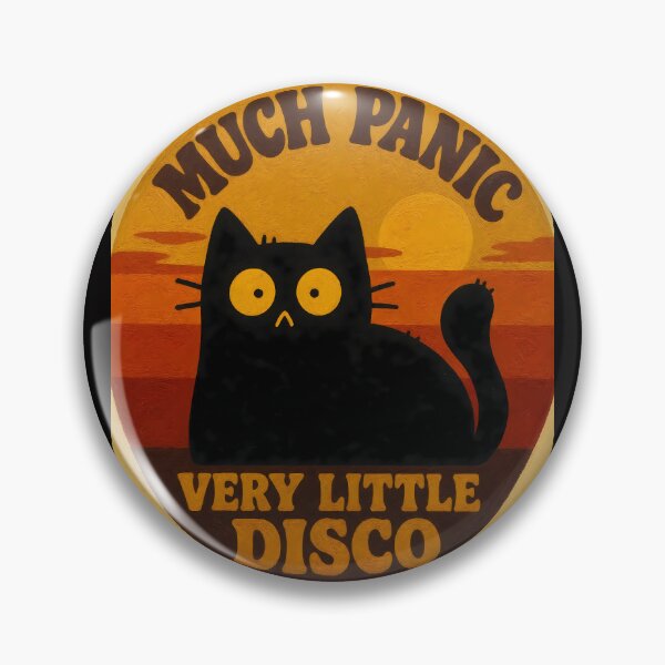 Item preview, Vintage Much Panic, Very Little Disco Funny Cat  designed and sold by PurrfectHome.