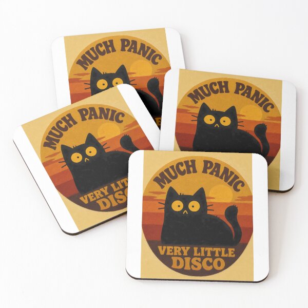 Item preview, Vintage Much Panic, Very Little Disco Funny Cat  designed and sold by PurrfectHome.