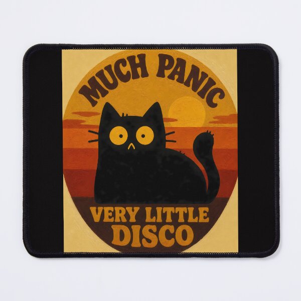 Item preview, Vintage Much Panic, Very Little Disco Funny Cat  designed and sold by PurrfectHome.