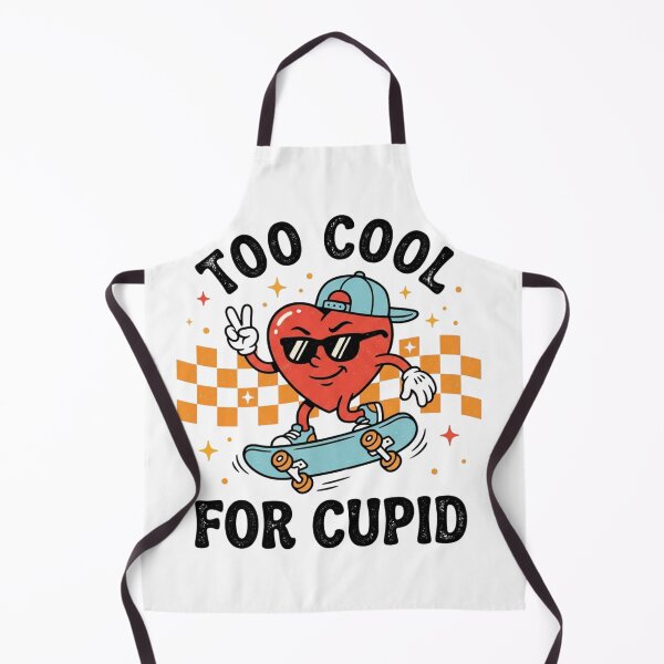Item preview, Too Cool For Cupid Retro Skater Heart Funny Valentine's Day designed and sold by raedattia.