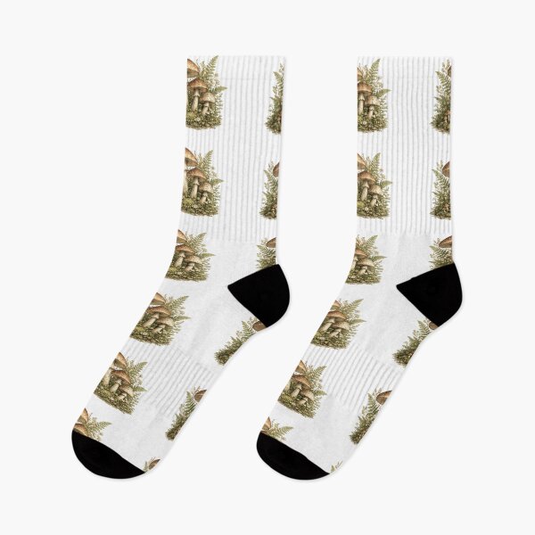 Item preview, Vintage Forest Mushrooms Botanical Cottagecore Nature Design designed and sold by DesignNouha.