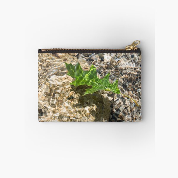 Item preview, Kelly Green Oak Leaf Floating in Clear Water designed and sold by Georgia Mizuleva.