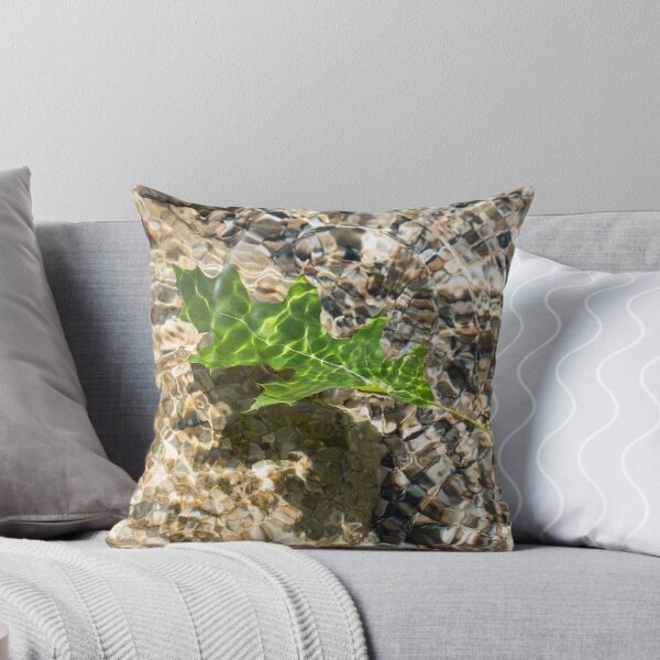 Item preview, Kelly Green Oak Leaf Floating in Clear Water designed and sold by Georgia Mizuleva.