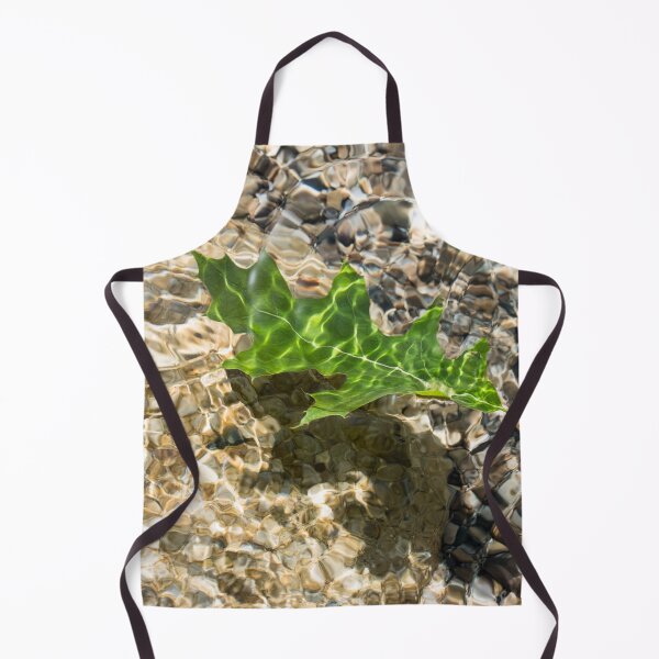 Item preview, Kelly Green Oak Leaf Floating in Clear Water designed and sold by Georgia Mizuleva.