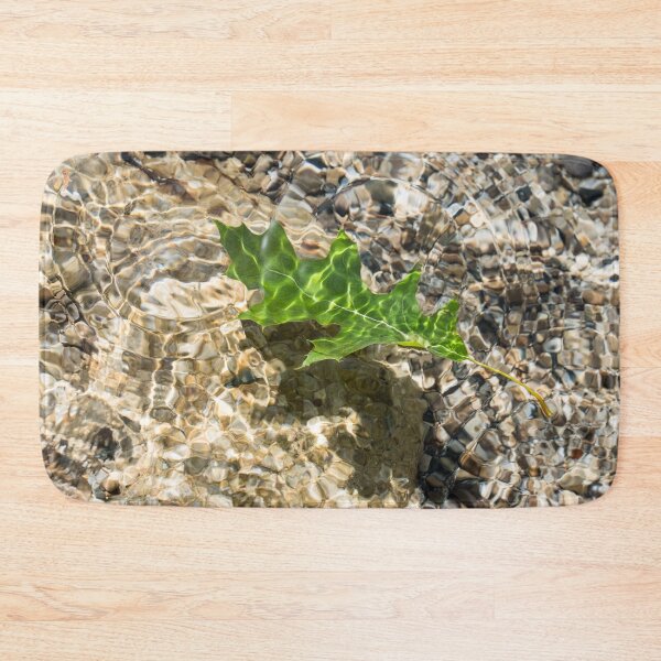 Item preview, Kelly Green Oak Leaf Floating in Clear Water designed and sold by Georgia Mizuleva.