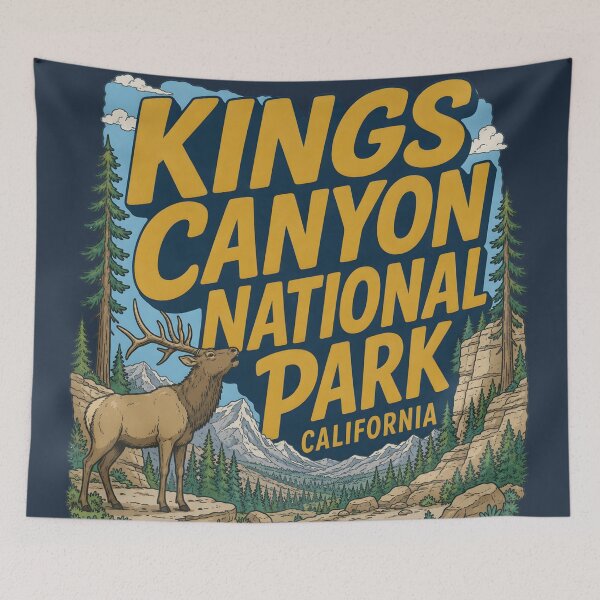 Item preview, Kings Canyon National Park California Elk Landscape  designed and sold by HowToCanadian.