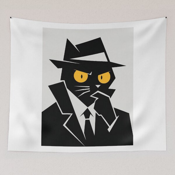 Item preview,  Cat Detective Noir designed and sold by PurrfectHome.