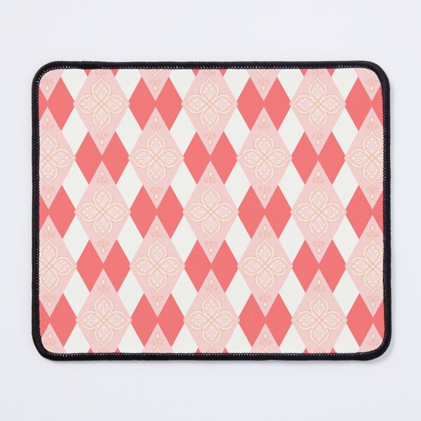 Item preview, Pink Diamond Argyle Floral Pattern designed and sold by Zaya_art.