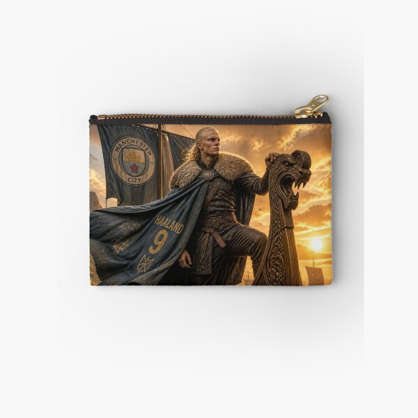 Item preview, The Viking Returns - Haaland Blue Warrior Art designed and sold by Marcin Dabski.
