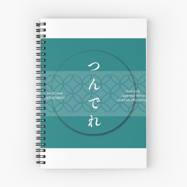 Item preview, Cyan つんでれ（tsun dere）– Japanese Meme Shippo Pattern Design designed and sold by HIRAGANA DEPARTMENT.