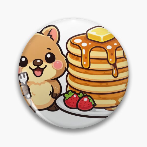 Item preview, Cute Quokka Pancake - Kawaii Smiling Animal Food Sticker designed and sold by AuraArtistica.