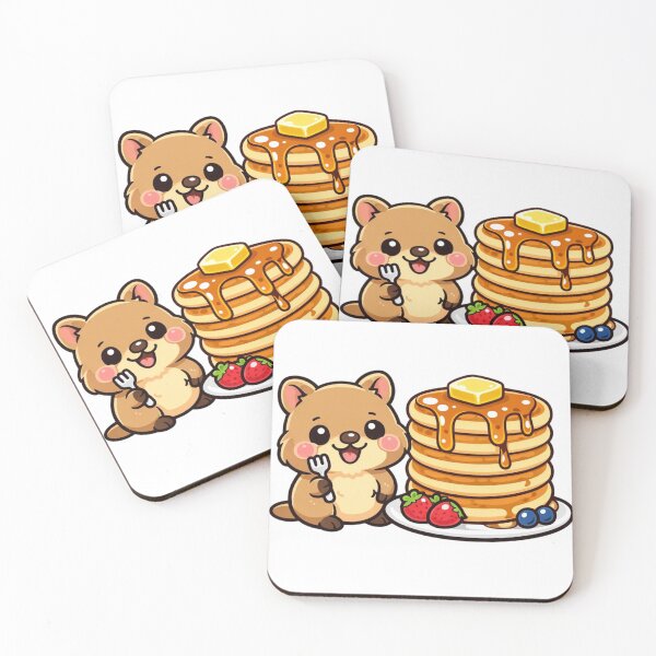 Item preview, Cute Quokka Pancake - Kawaii Smiling Animal Food Sticker designed and sold by AuraArtistica.