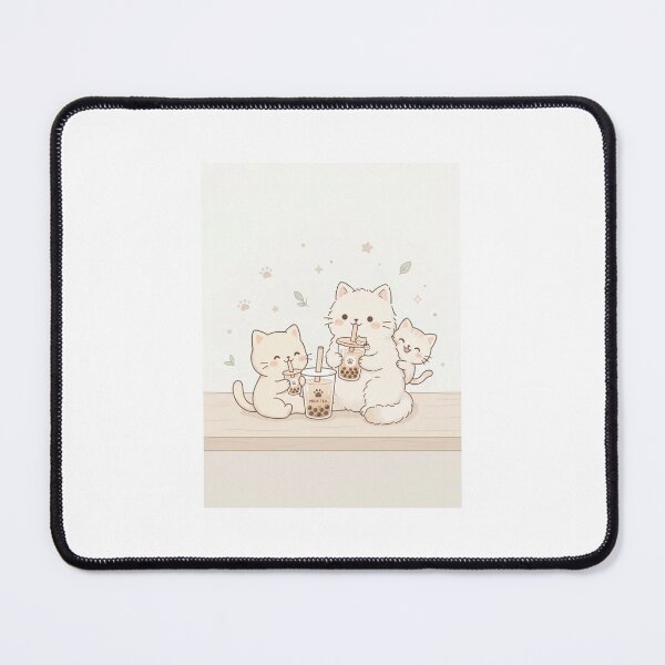 Item preview, Cat milktea boba bubble tea kitten cats cute kawaii funny birthday christmas designed and sold by CheeseBlueprint.