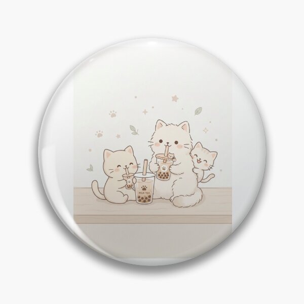 Item preview, Cat milktea boba bubble tea kitten cats cute kawaii funny birthday christmas designed and sold by CheeseBlueprint.