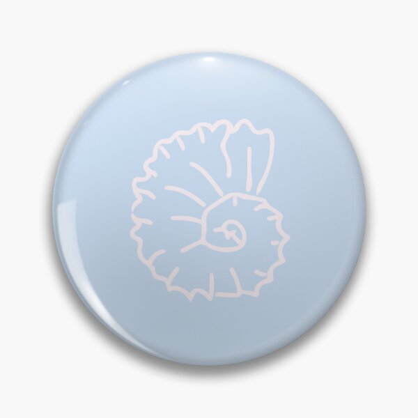 Item preview, Minimalist Nautilus Shell Pastel Blue designed and sold by TanjaSkrkic.
