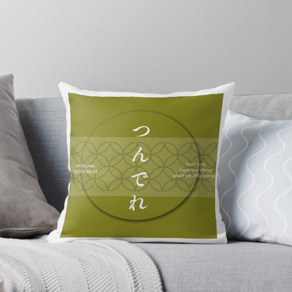Item preview, Brown つんでれ（tsun dere）– Japanese Meme Shippo Pattern Design designed and sold by HIRAGANA DEPARTMENT.