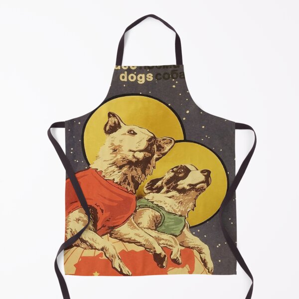 Item preview, Vintage Russian Soviet Propaganda The Space Race Dogs designed and sold by johnhaugg.