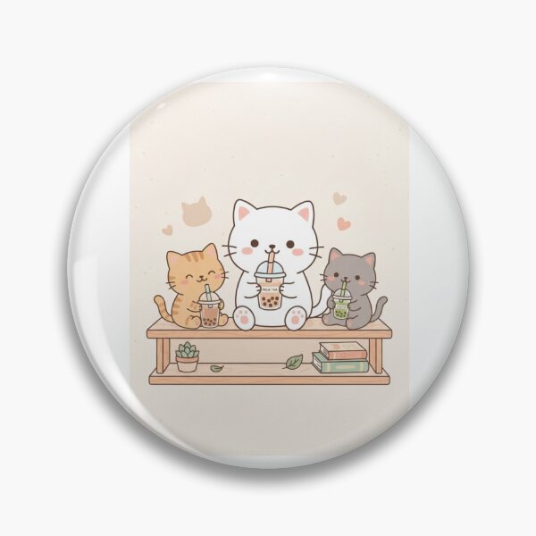 Item preview, Cat milktea boba bubble tea kitten cats cute kawaii funny birthday christmas designed and sold by CheeseBlueprint.