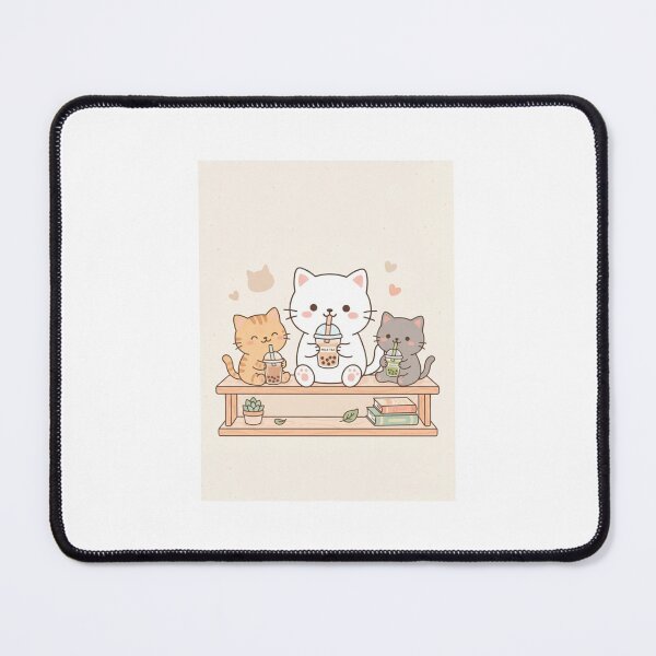 Item preview, Cat milktea boba bubble tea kitten cats cute kawaii funny birthday christmas designed and sold by CheeseBlueprint.