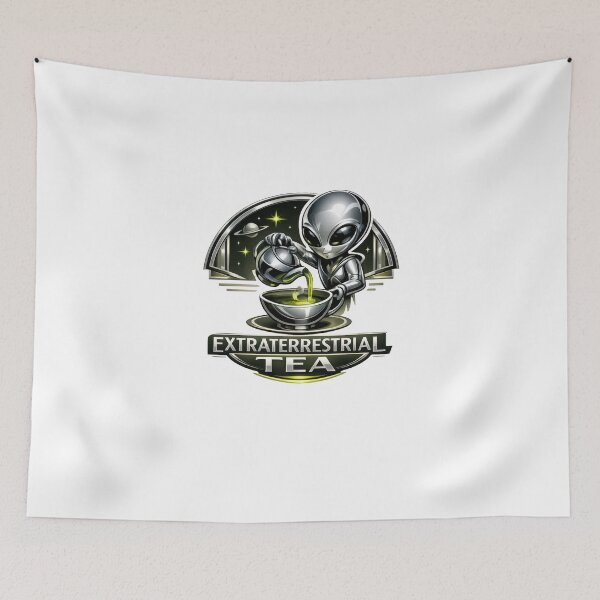 Item preview, Chrome Neo Deco Extraterrestrial Tea Club Aliencore Graphic designed and sold by TheRealTaria.