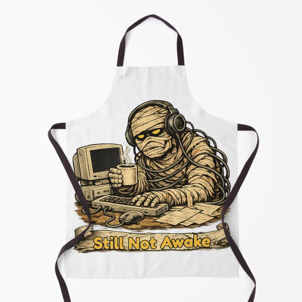 Item preview, Still Not Awake Mummy at Computer designed and sold by Buli89.